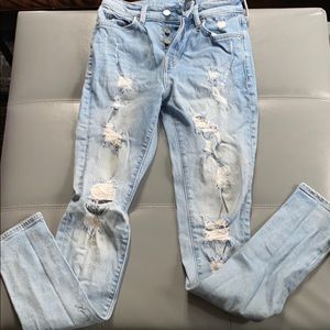 Men’s button up jeans